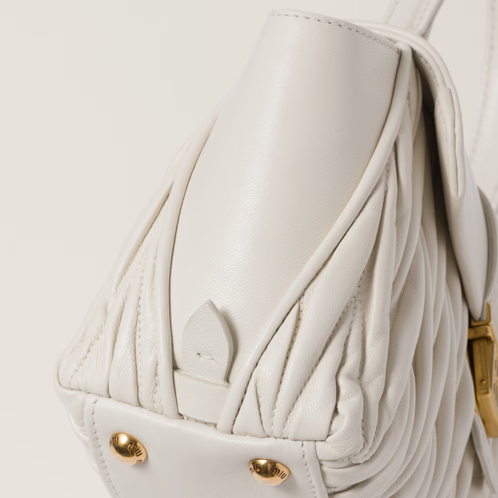 Matelassé nappa leather handbag